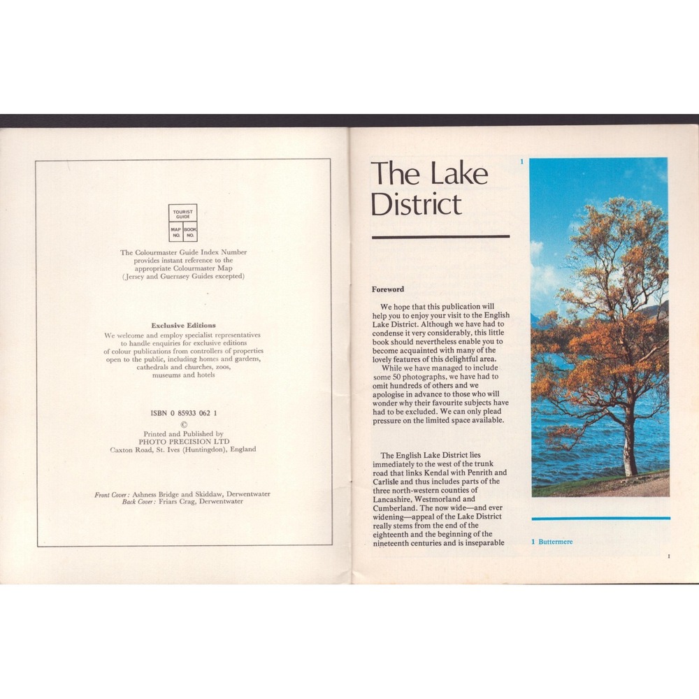 Colourmaster Tourist Guide 54 Lake District England Vintage Booklet VG - Picture 3 of 3